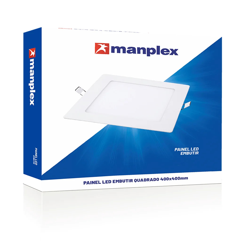 Painel Led Luminária Plafon de Embutir 4000K – 36W – Manplex